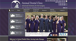 Desktop Screenshot of animaldentalclinicnw.com